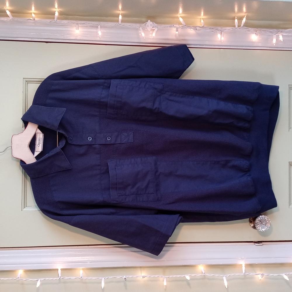 Men's Classics by Palmland navy blue  Escobar polo short sleeve 4 pocket XL